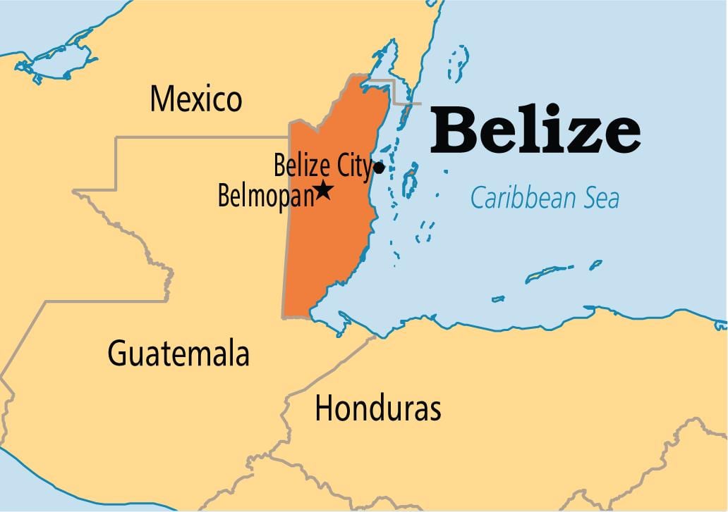 નકશો belmopan બેલીઝ